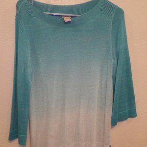 Ombre Long Pull Over Sweater